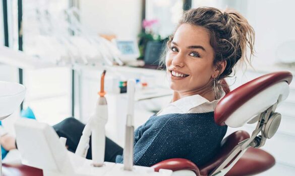 Patient getting dental crowns in Carson City, NV.